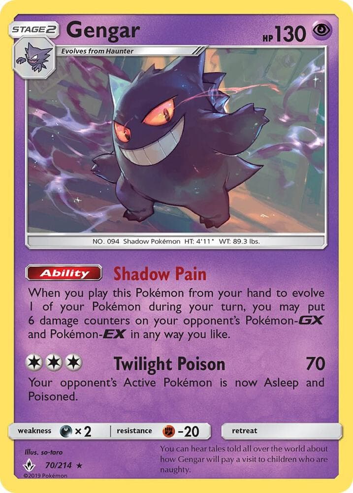 Gengar 70/214 Unbroken Bonds